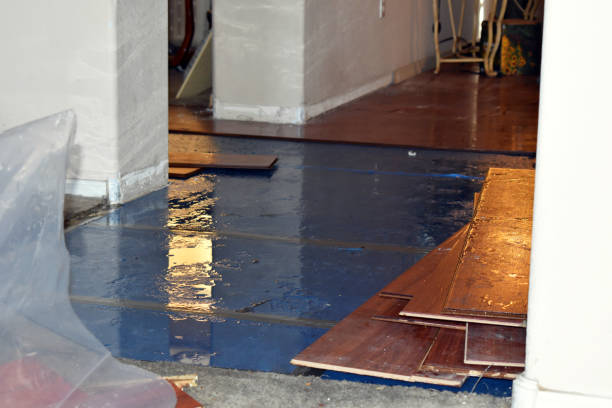 Professional Flood Damage Restoration technician working in Meridian, TX